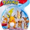 Zubehör Action-Spielzeug Jazwares Pokémon Battle Figur Set Evoli/Morpeko/Raichu