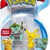 Zubehör Action-Spielzeug Jazwares Battle Figur Bisasam & Pikachu