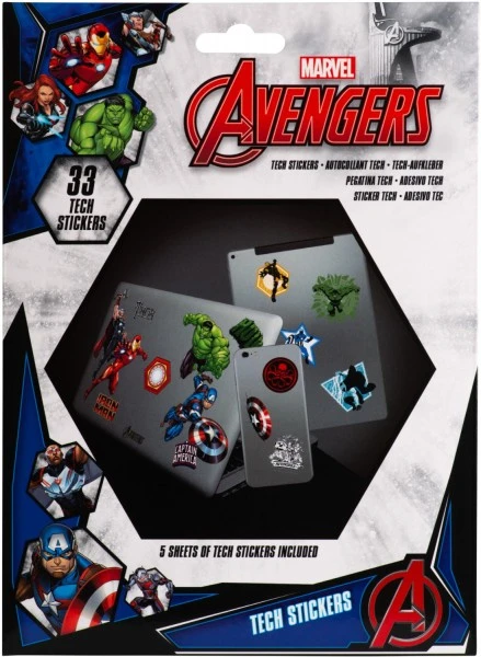 Zubehör Action-Spielzeug Pyramid Tech Sticker Avengers 1 Zubehör Action-Spielzeug Pyramid Tech Sticker Avengers