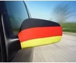 Zubehör Action-Spielzeug EAXUS Aussenspiegelfahne 2er Set Fan-Artikel Schwarz/rot/gold