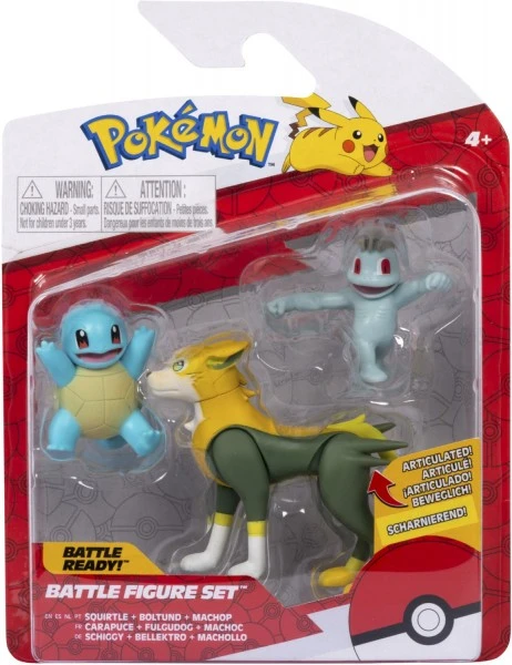Zubehör Action-Spielzeug Jazwares Battle Figur Set Schiggy, Machollo, Bellektro 1 Zubehör Action-Spielzeug Jazwares Battle Figur Set Schiggy, Machollo, Bellektro