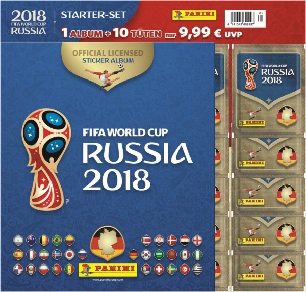Zubehör Action-Spielzeug Panini Fifa WM 2018 Starter Album + 10 Tüten Sticker 1 Zubehör Action-Spielzeug Panini Fifa WM 2018 Starter Album + 10 Tüten Sticker