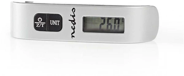 Zubehör Action-Spielzeug Nedis Digitale Gepäckwaage (50kg) Thermometer Grau/schwarz 3 Zubehör Action-Spielzeug Nedis Digitale Gepäckwaage (50kg) Thermometer Grau/schwarz – Bild 3